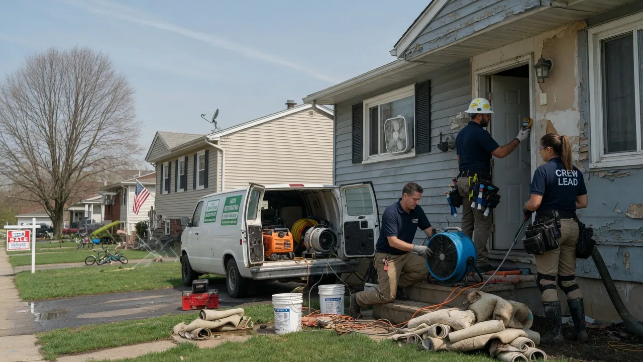Flood Cleanup in Saybrook, IL near me