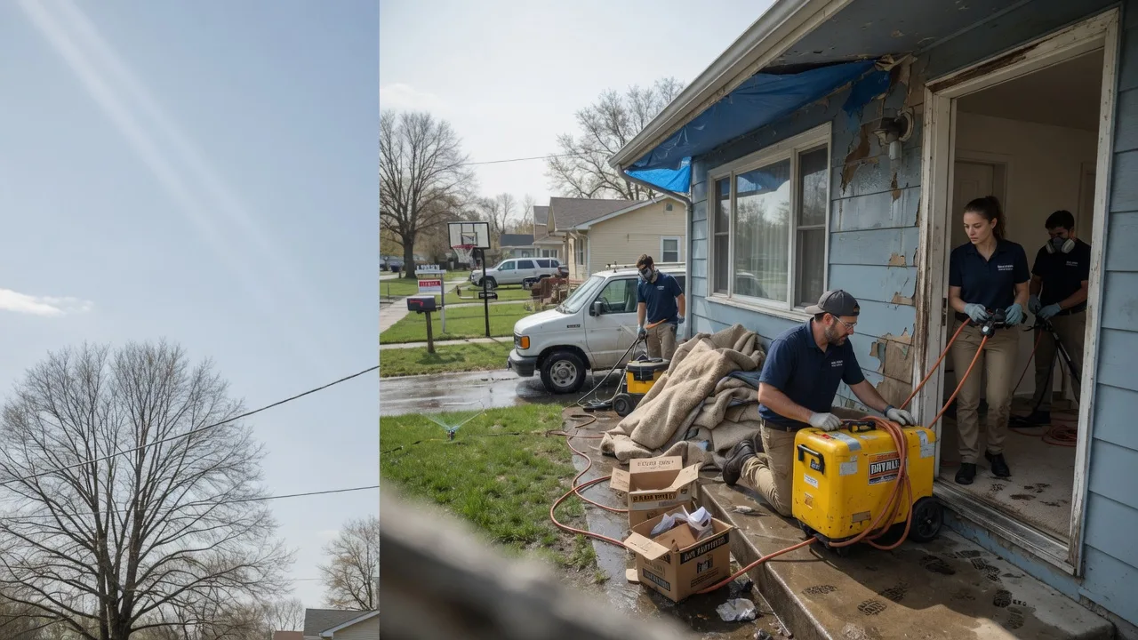 Basement Flood Cleanup in Saybrook, IL near me